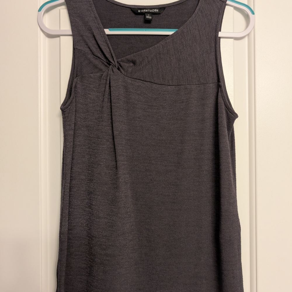 Gray Sleeveless Top